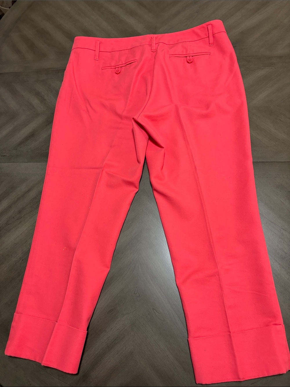New York & Company Bright Coral Pink capri Two-Piece Pant Suit - Picture 6 of 7